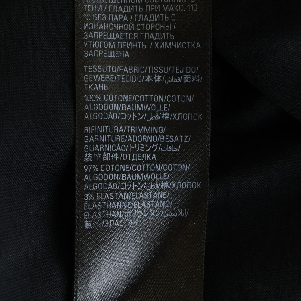 BALENCIAGA(バレンシアガ) 23AW ヘビーメタルロゴ ダメージ加工 長袖Tシャツ ロンT ブラック 739783 TOVE1