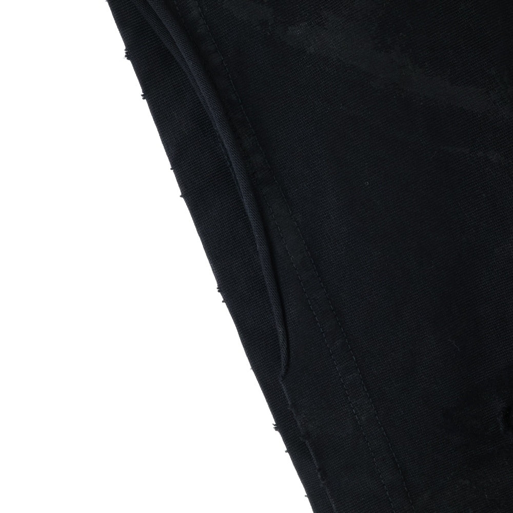 BALENCIAGA(バレンシアガ) 23SS PARIS MOON パリスムーン ユーズド加工 オーバーサイズ 半袖Tシャツ ブラック 739028 TOVE4