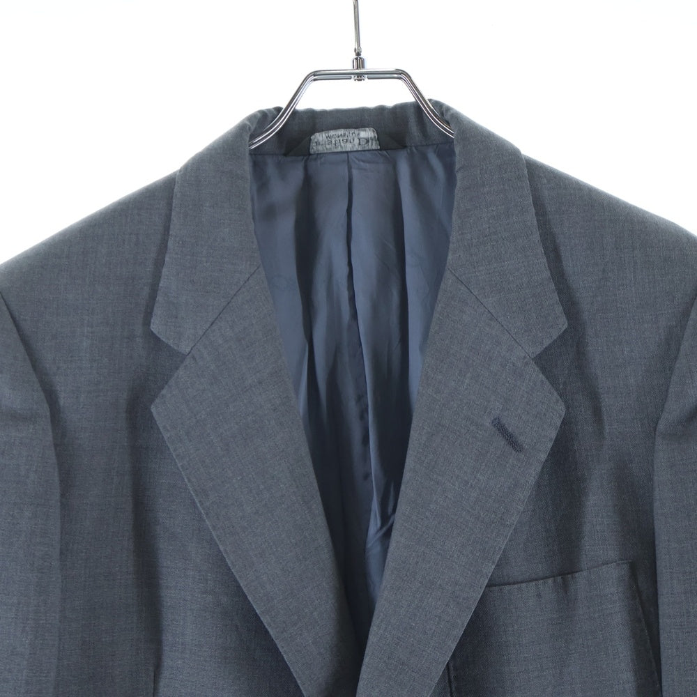 Christian Dior MONSIEUR(クリスチャンディオールムッシュ) CDロゴ 2ボタン シングル テーラードジャケット グレー