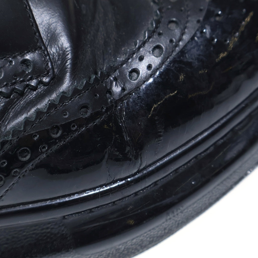 Alexander McQueen(アレキサンダーマックイーン) ウィングチップ レースアップ ブーツ ブラック 628810