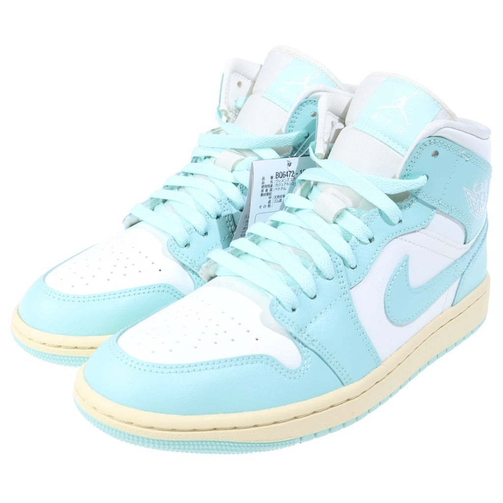 NIKE(ナイキ) WMNS AIR JORDAN 1 MID ウィメンズ エアジョーダン1 ミッドカット スニーカー ブルー US8/25cm レディース