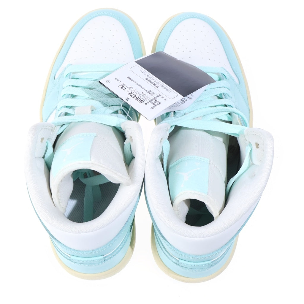 NIKE(ナイキ) WMNS AIR JORDAN 1 MID ウィメンズ エアジョーダン1 ミッドカット スニーカー ブルー US8/25cm レディース