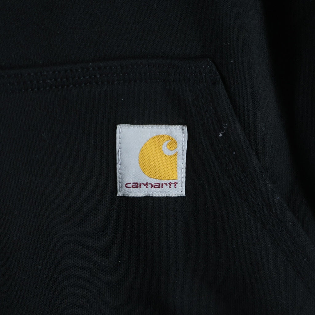 CARHARTT(カーハート) 24SS HOODED PULLOVER MIDWEIGHT SWEATSHIRT フーデッド プルオーバー ミッドウェイト スウェットシャツ ブラック TS0121