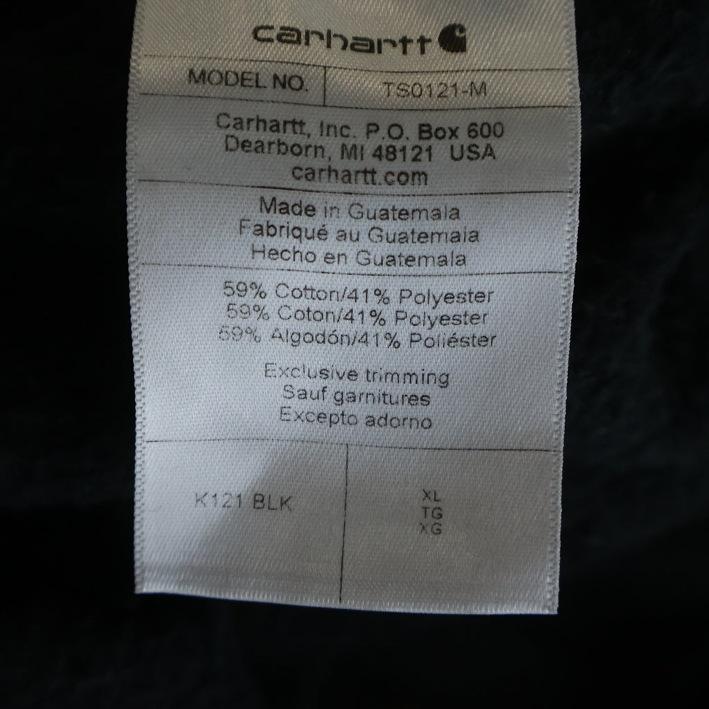 CARHARTT(カーハート) 24SS HOODED PULLOVER MIDWEIGHT SWEATSHIRT フーデッド プルオーバー ミッドウェイト スウェットシャツ ブラック TS0121