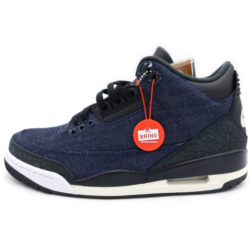 NIKE(ナイキ) ×Levi's AIR JORDAN 3 RETRO SP リーバイス エアジョーダン3 レトロ ローカットスニーカー ブラック/ホワイト US6.5/25.5cm IR0914-400