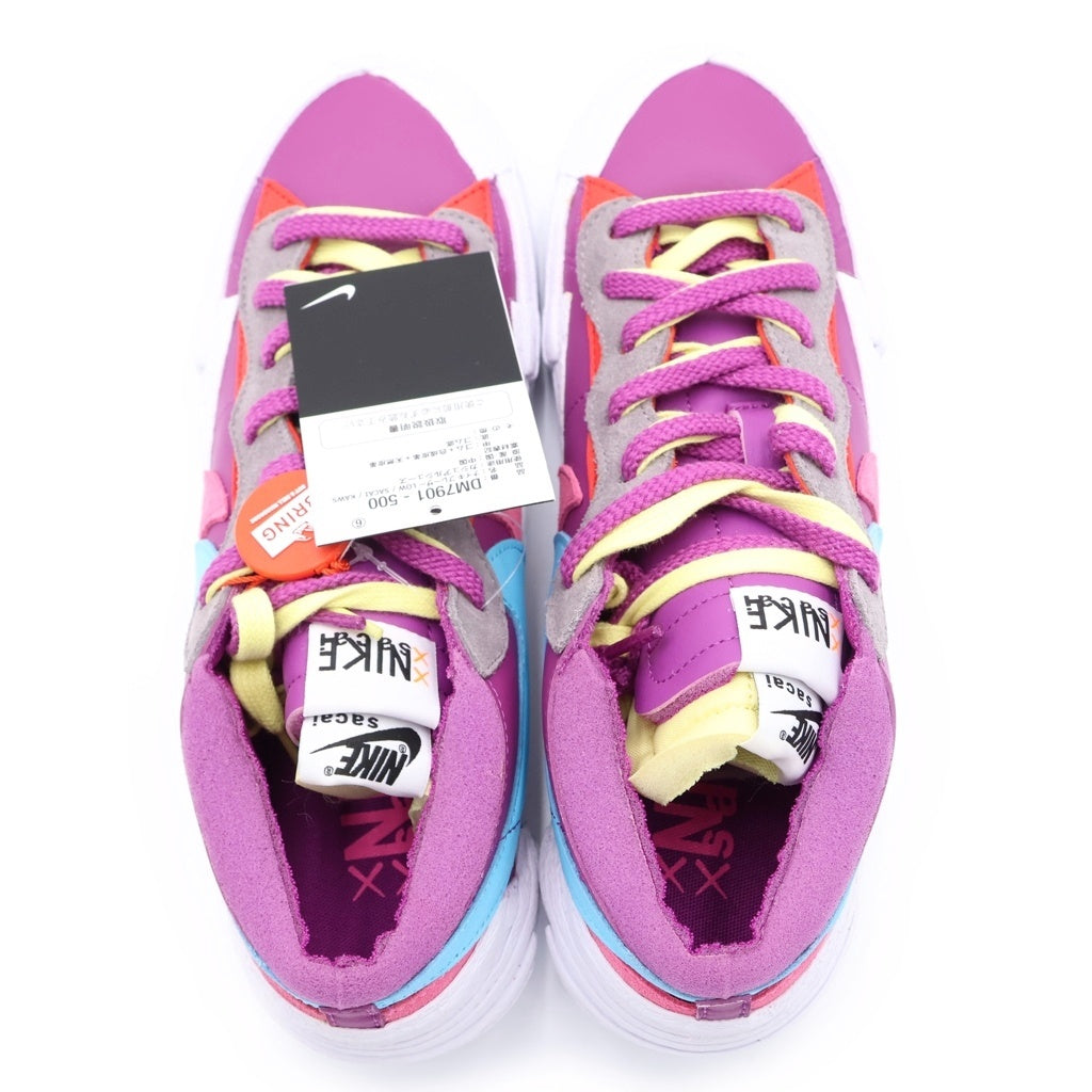 NIKE(ナイキ) ×KAWS×sacai Blazer Low Purple Dusk カウズ サカイ ブレーザー パープルダスク ローカットスニーカー パープル US9/27cm DM7901-500