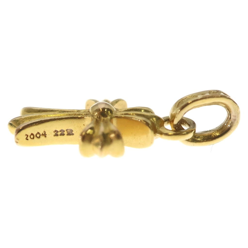 CHROME HEARTS(クロムハーツ) 22K CRS BBYFAT P/DIA ベイビーファットクロス PAVEダイヤ ペンダントトップ ゴールド BCA035