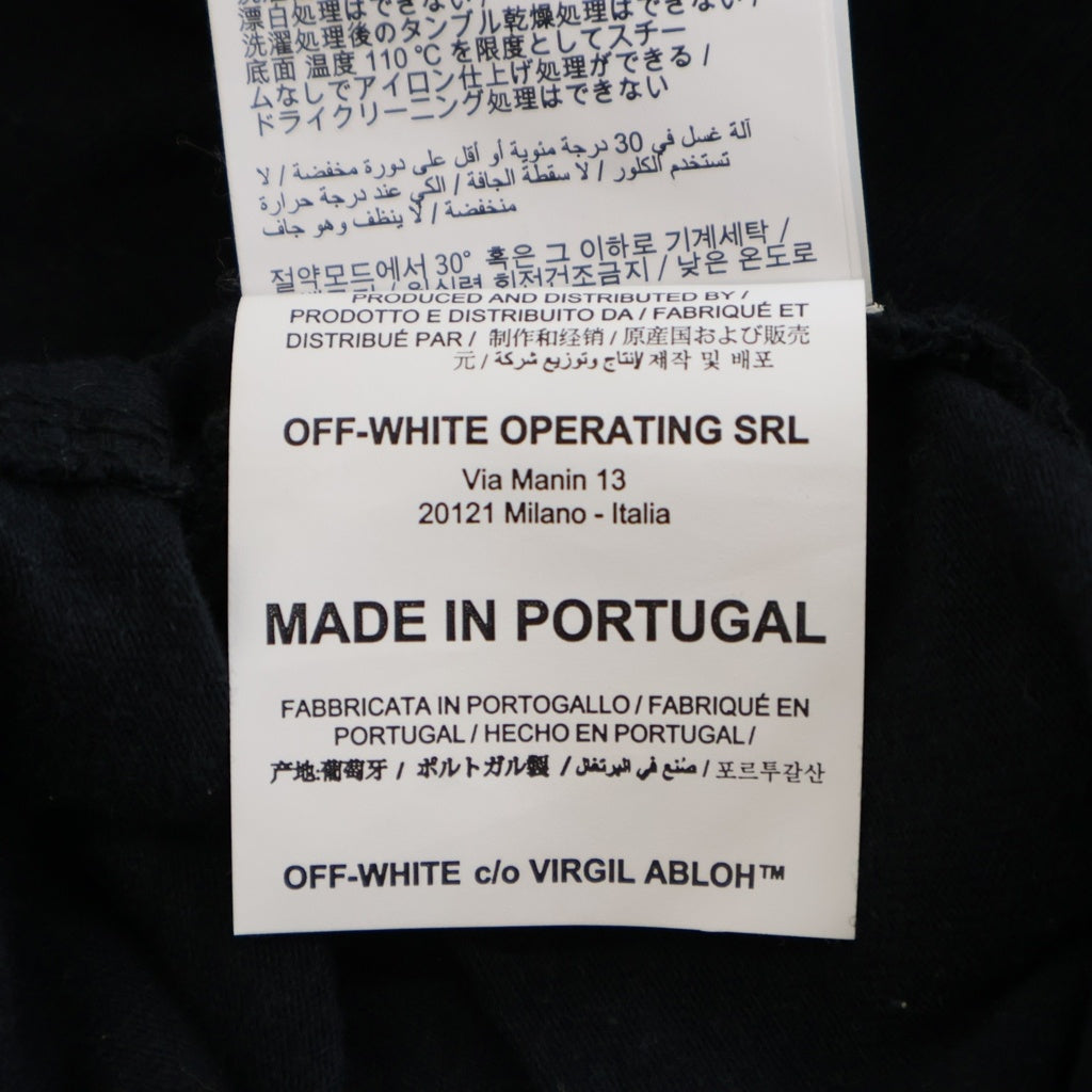 OFF-WHITE(オフホワイト) DIAG THERMO MEN OVER MOCK TEE ダイアグ サーモ メン オーバー モック 長袖Tシャツ ブラック OMAB032E19185006