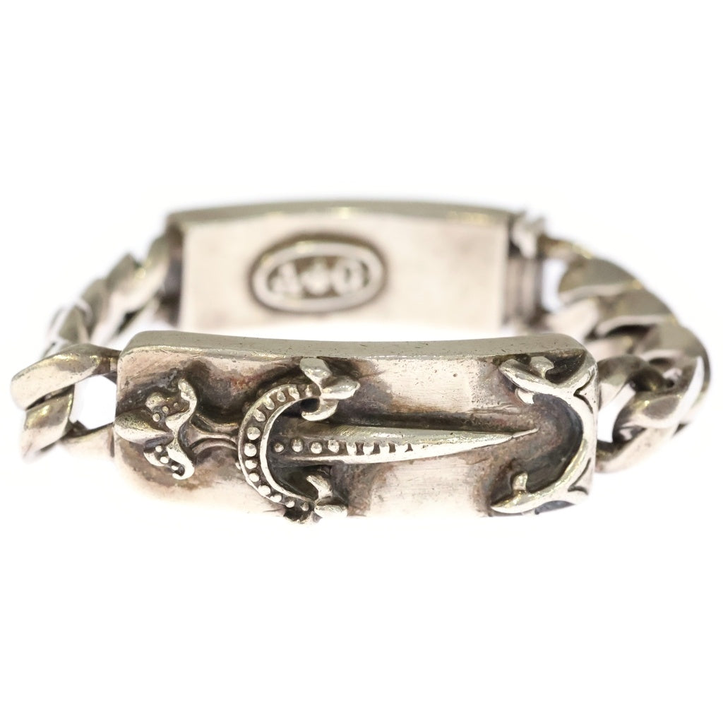 A&G(エーアンドジー) DBL CLASSIC ID BRACELET ダブル クラシックリンク IDブレスレット シルバー