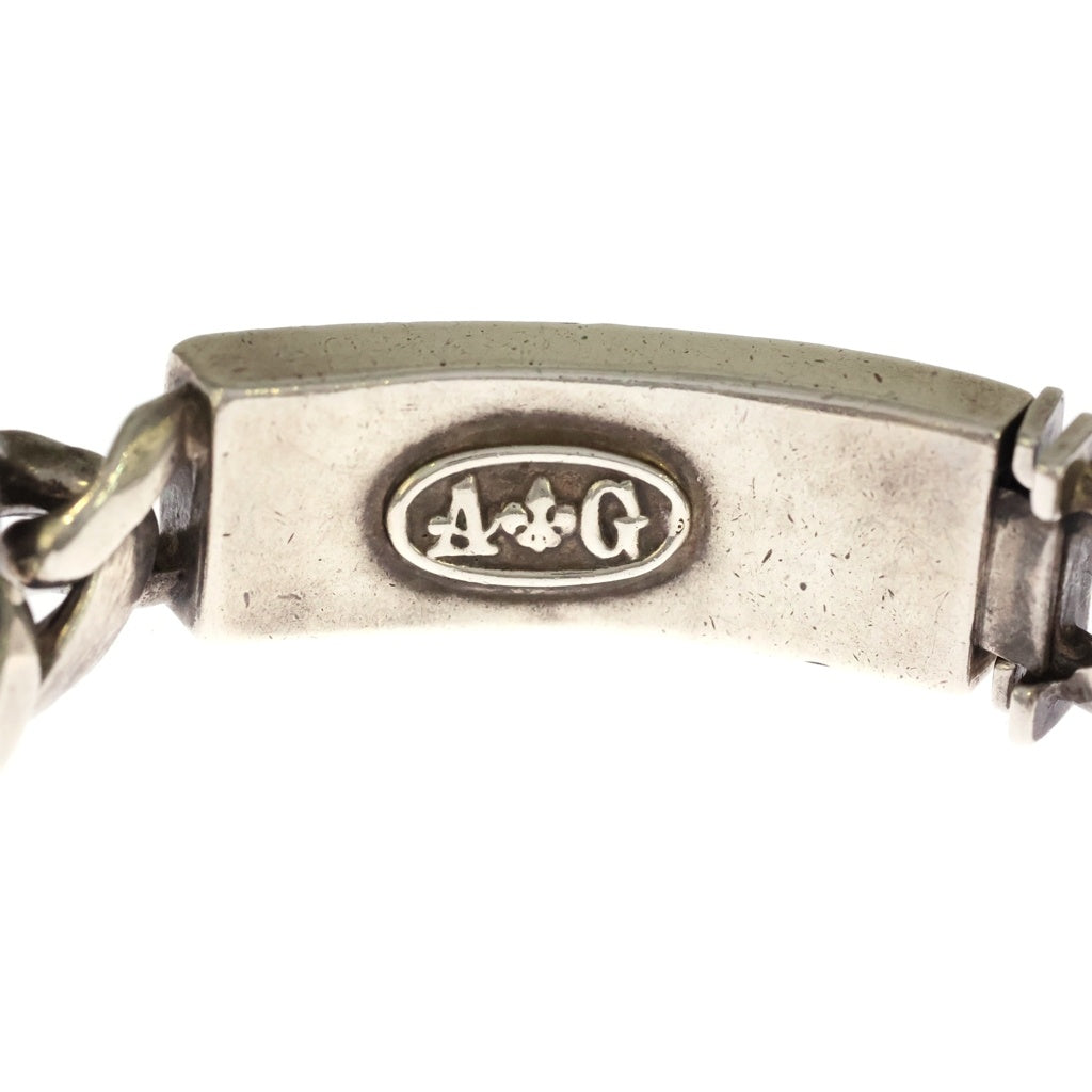 A&G(エーアンドジー) DBL CLASSIC ID BRACELET ダブル クラシックリンク IDブレスレット シルバー