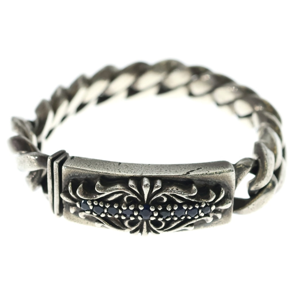 A&G(エーアンドジー) CLASSIC ID BRACELET サファイア クラシックリンク IDブレスレット シルバー