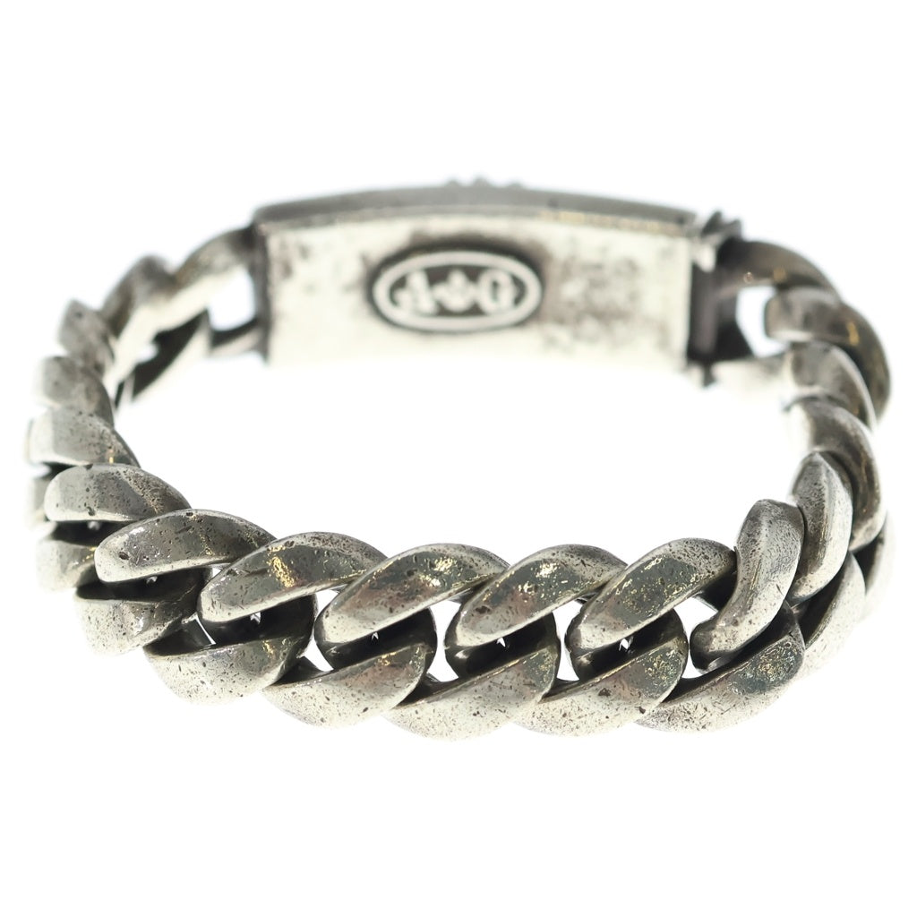 A&G(エーアンドジー) CLASSIC ID BRACELET サファイア クラシックリンク IDブレスレット シルバー