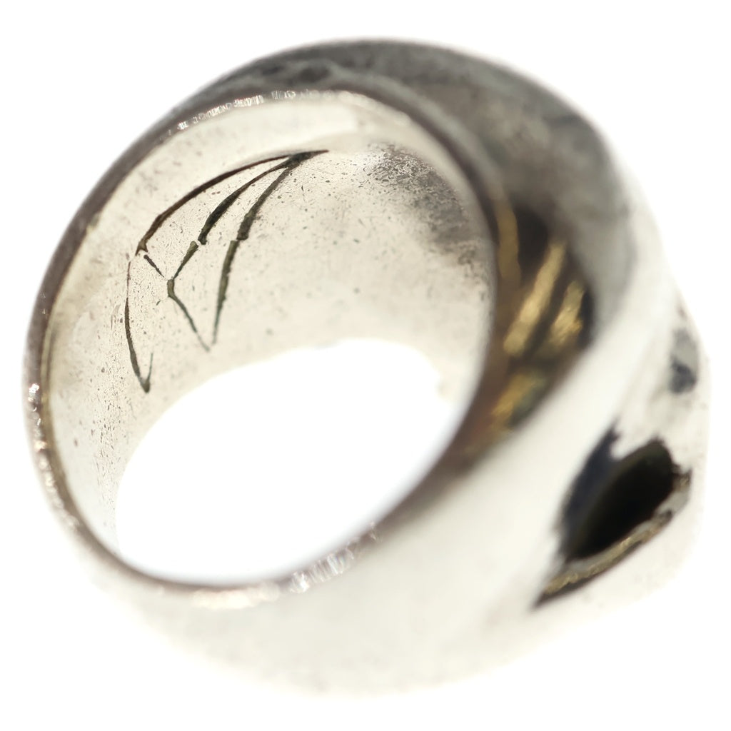 CRAZY PIG(クレイジーピッグ) EVIL SKULL RING ラージ スカルリング シルバー