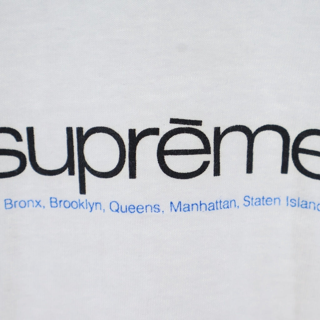 SUPREME(シュプリーム) 21SS Five Boroughs Tee ファイブボロー プリントロゴ 半袖Tシャツ カットソー ホワイト