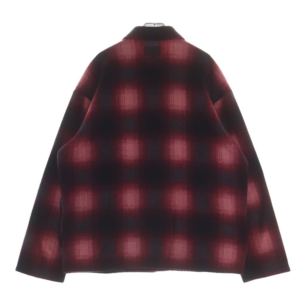SUPREME(シュプリーム) 20AW Shadow Plaid Fleece shirt オンブレ フリース チェック シャツ レッド