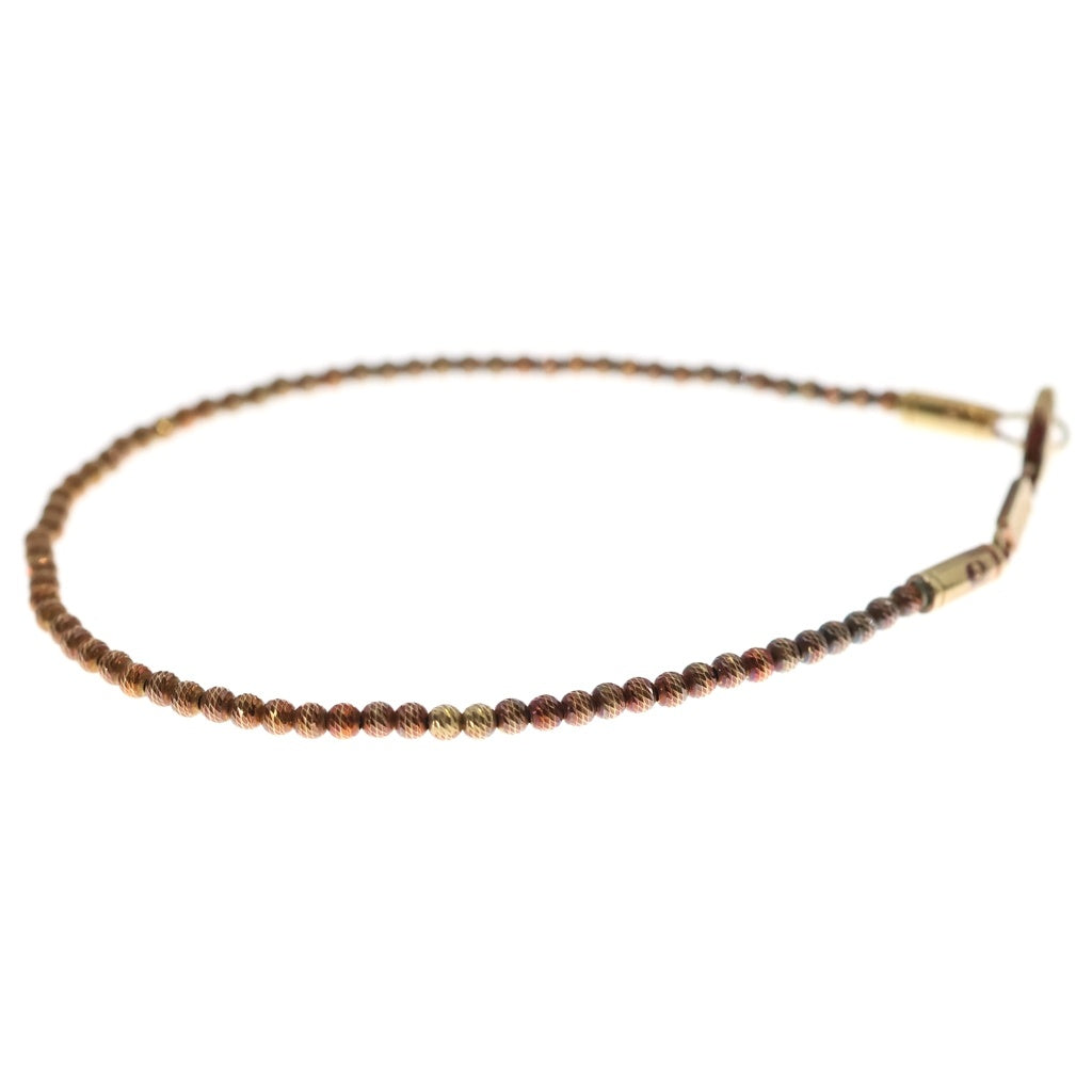 SJX(エスジェイエックス) GLITTER BRACELET ミラーボールカットビーズブレスレット ゴールド