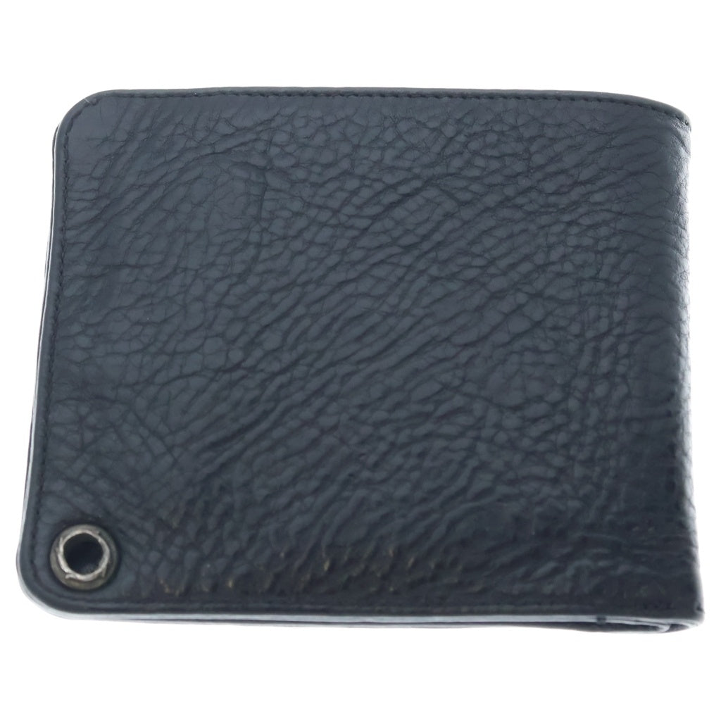 CHROME HEARTS(クロムハーツ) 1SNAP 1スナップ クロス ボールボタン レザーウォレット 財布 ブラック BCA361