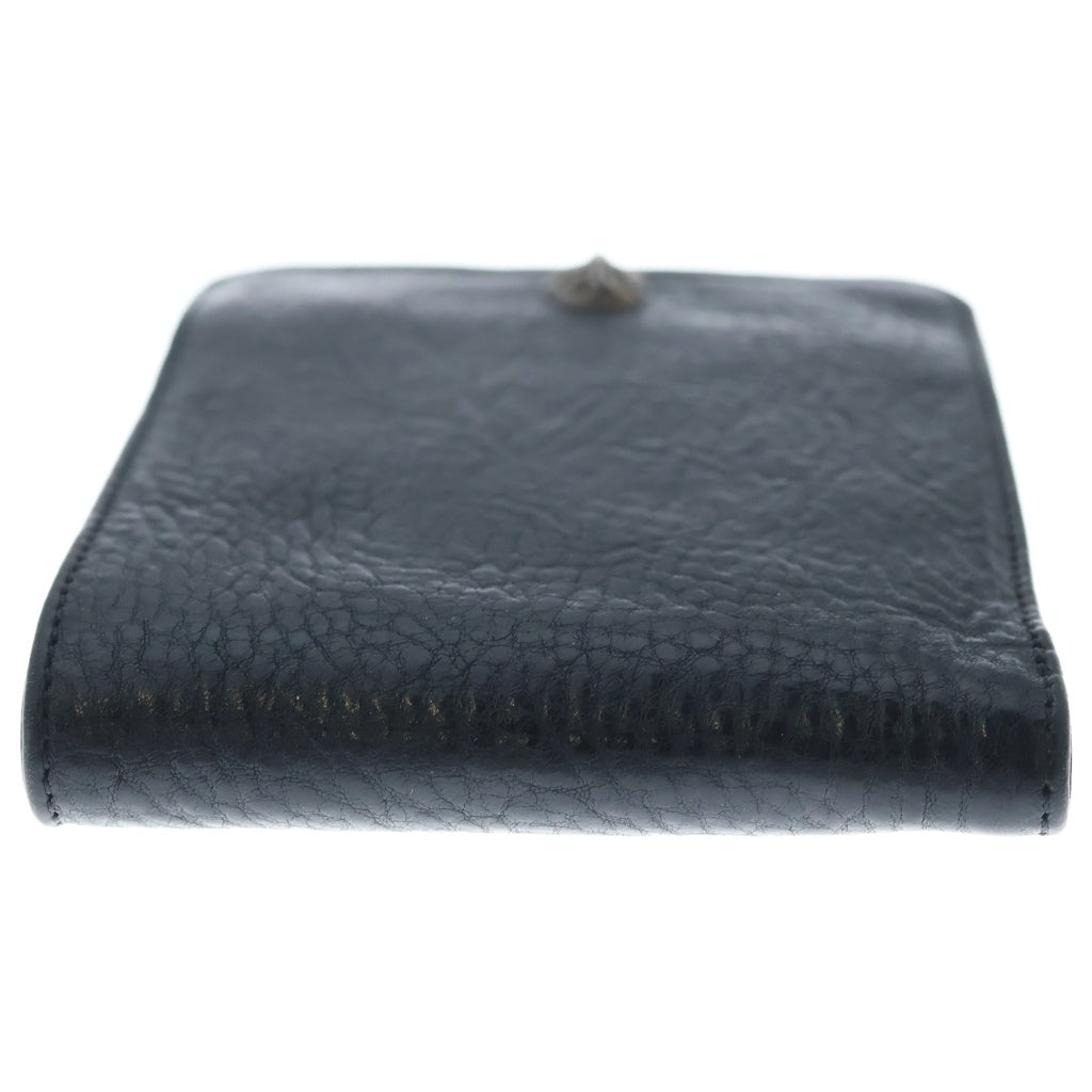 CHROME HEARTS(クロムハーツ) 1SNAP 1スナップ クロス ボールボタン レザーウォレット 財布 ブラック BCA361
