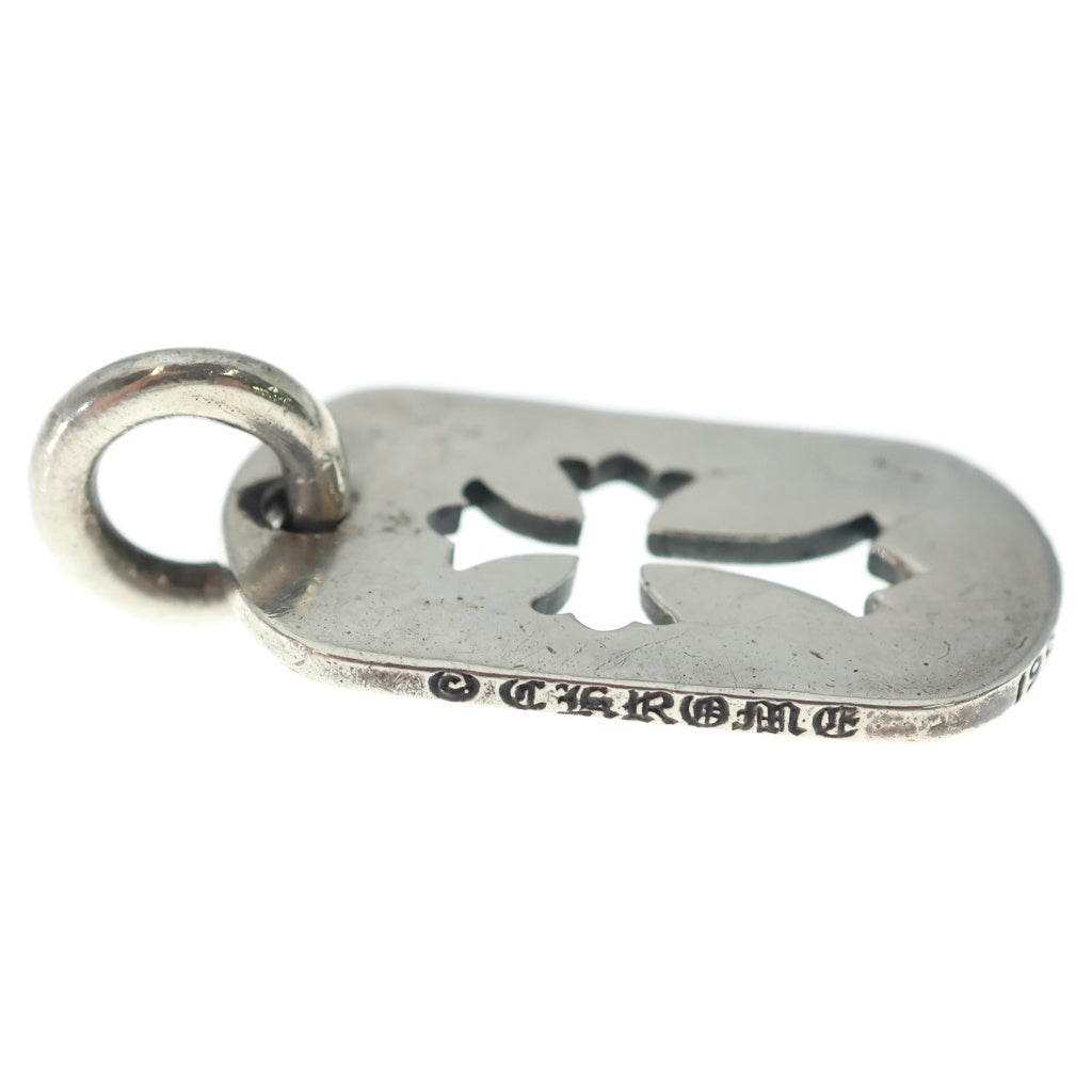 CHROME HEARTS(クロムハーツ) D TAG SML CO CRS カットアウトクロスドッグタグ スモール ペンダントトップ シルバー BCA242