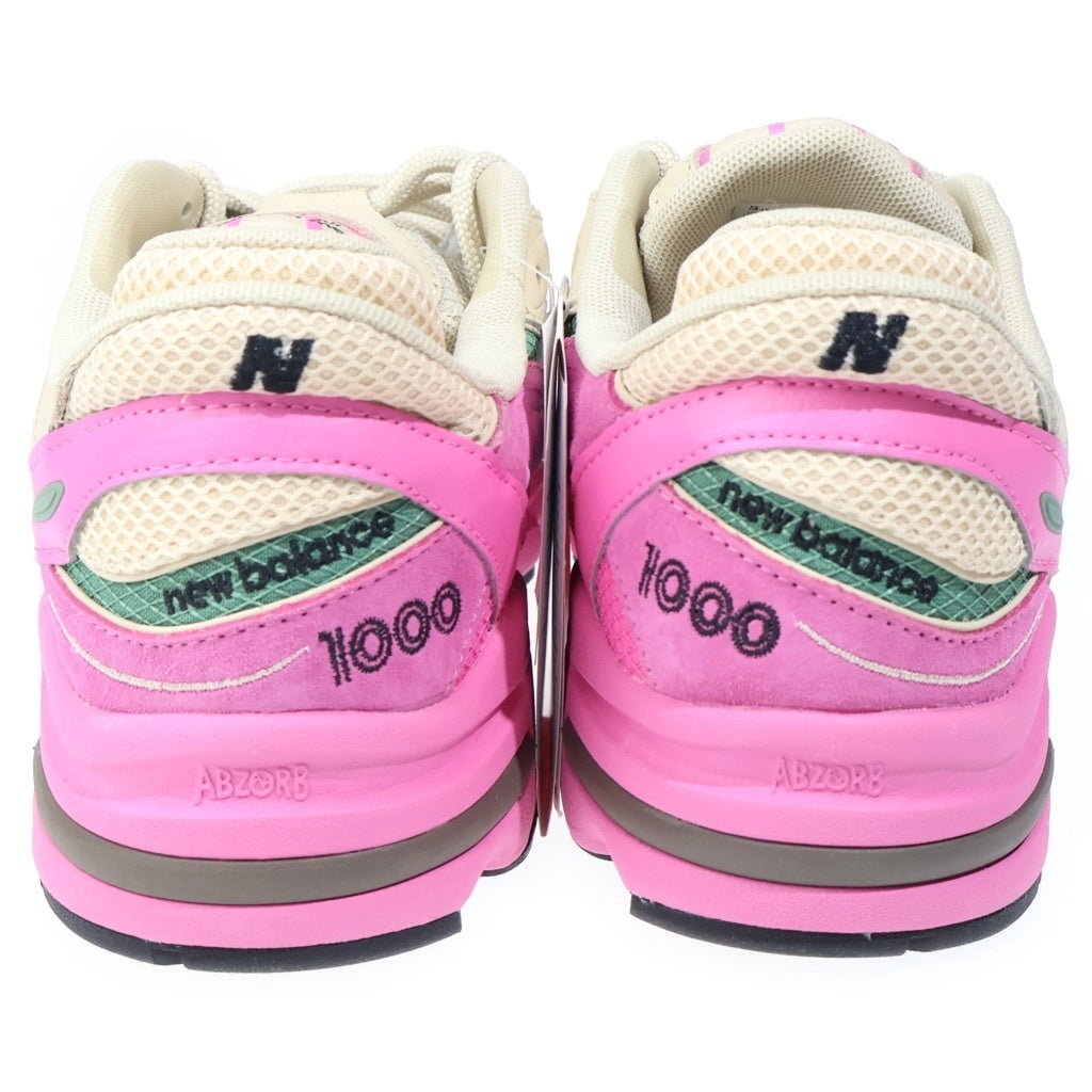 New Balance(ニューバランス) M1000MC スエード ローカットスニーカー ベージュ/ピンク