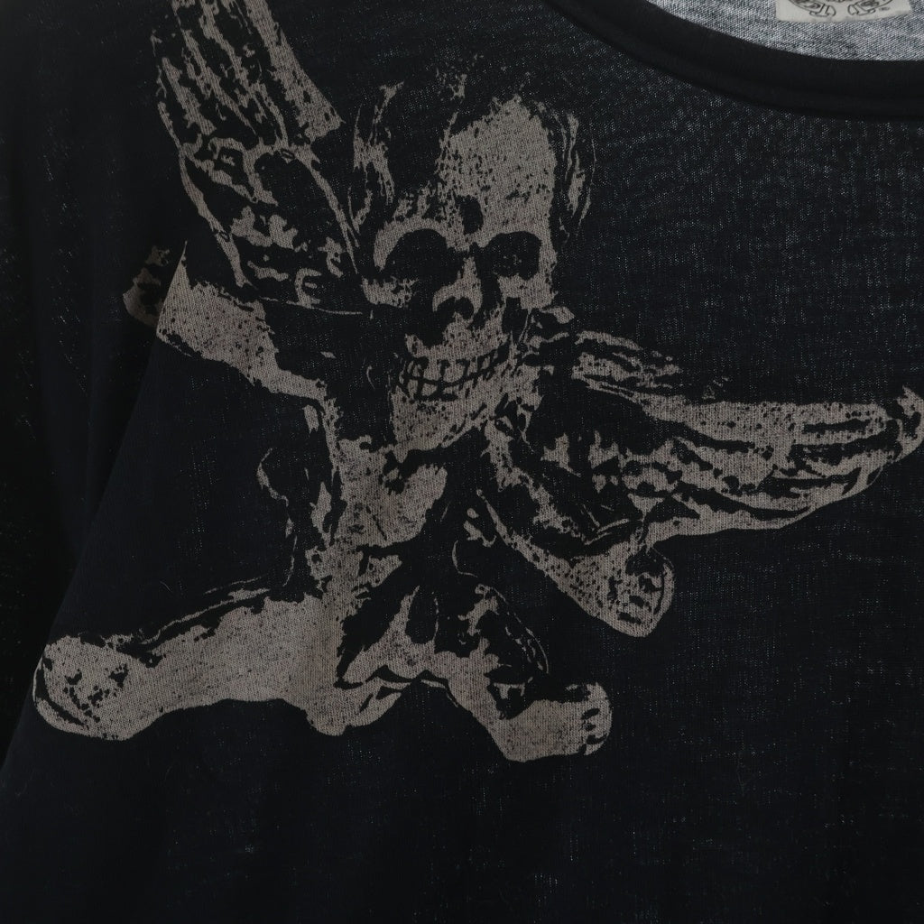 CHROME HEARTS(クロムハーツ) OLD FOTI MISS LERLENE フォティ ミスラーレン プリント 長袖インナーシャツ ブラック