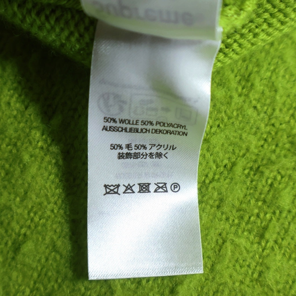 SUPREME(シュプリーム) 23AW Pilled Sweater パイルド ロゴデザイン クルーネック ニット セーター グリーン
