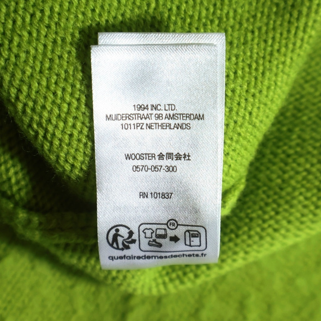 SUPREME(シュプリーム) 23AW Pilled Sweater パイルド ロゴデザイン クルーネック ニット セーター グリーン