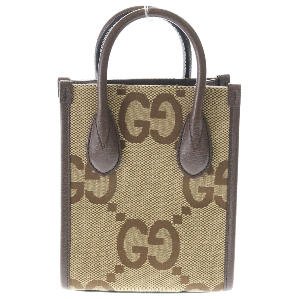 GUCCI(グッチ) ジャンボGG 総柄 トートバッグ ショルダーバッグ ブラウン 699406 レディース