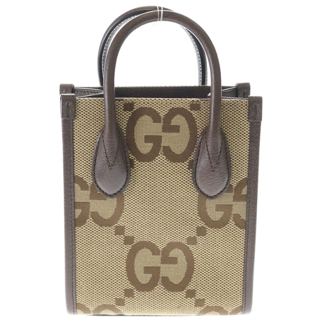 GUCCI(グッチ) ジャンボGG 総柄 トートバッグ ショルダーバッグ ブラウン 699406 レディース