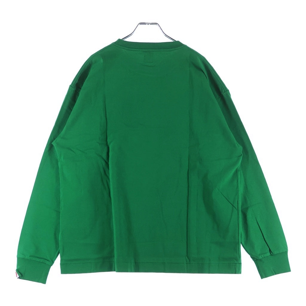 HUMAN MADE(ヒューマンメイド) HEART L/S TEE ハートクルーネック カットソー 長袖Tシャツ グリーン HM25CS046