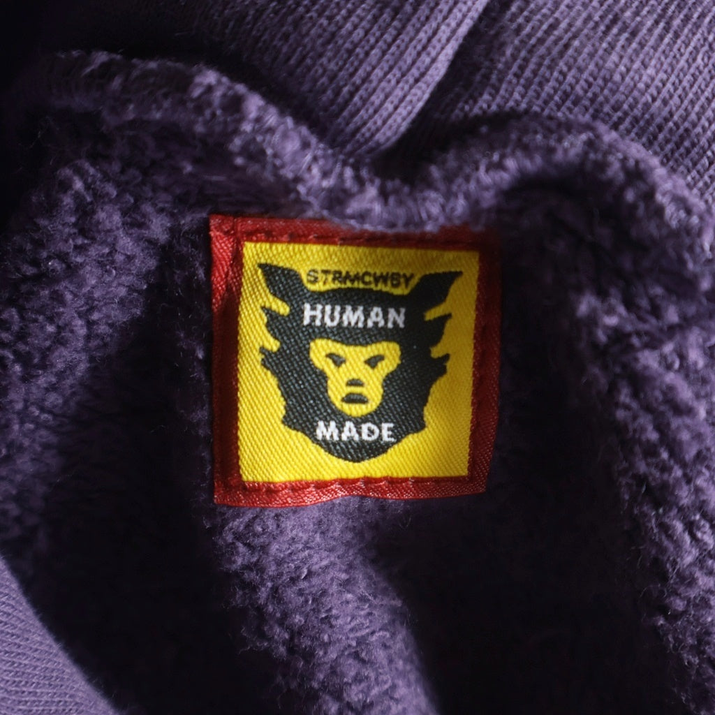 HUMAN MADE(ヒューマンメイド) HEART TSURIAMI HOODIE ハート ツリアミ フーデッド スウェット パーカー パープル HM24CS026