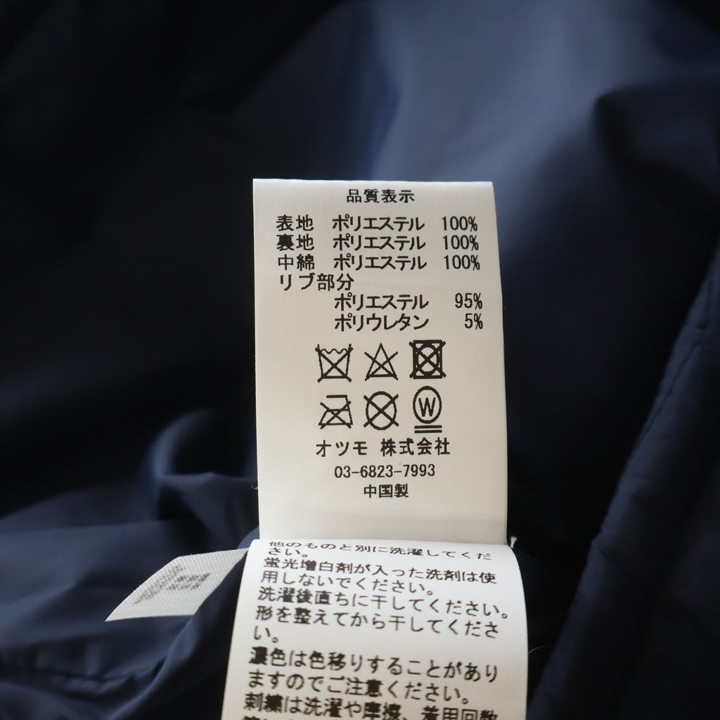 WASTED YOUTH(ウェイステッドユース) Quilt Puff Jacketロゴデザイン キルティング パファージャケット ブラック WY26JK006