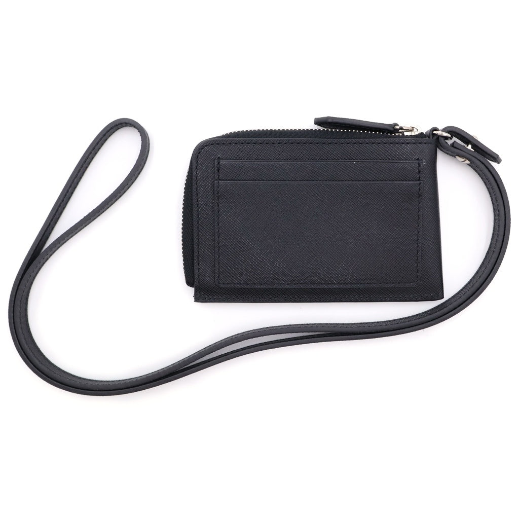 DSQUARED2(ディースクエアード) Black Wallet with neck strap ストラップ付レザーウォレット ブラック WAM0055 01501209 M480