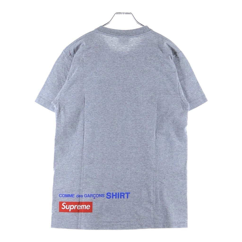 SUPREME(シュプリーム) 14SS ×COMME DES GARCONS SHIRTHAROLD HUNTER プリントクルーネック半袖Tシャツ グレー