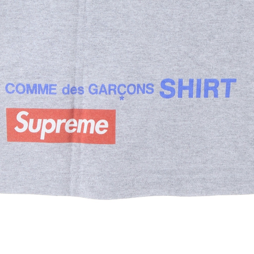 SUPREME(シュプリーム) 14SS ×COMME DES GARCONS SHIRTHAROLD HUNTER プリントクルーネック半袖Tシャツ グレー