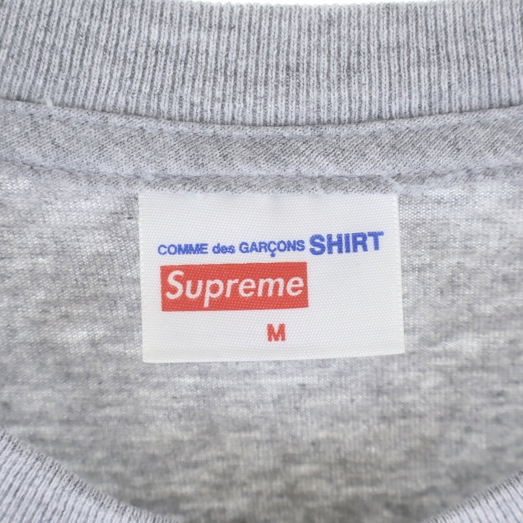 SUPREME(シュプリーム) 14SS ×COMME DES GARCONS SHIRTHAROLD HUNTER プリントクルーネック半袖Tシャツ グレー