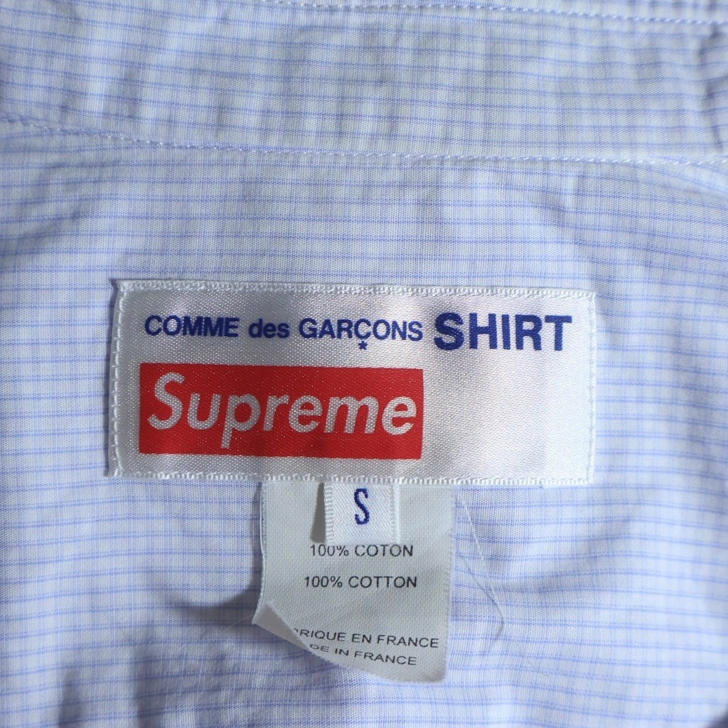 SUPREME(シュプリーム) 13SS ×COMME DES GARCONS 袖迷彩切り返し 格子