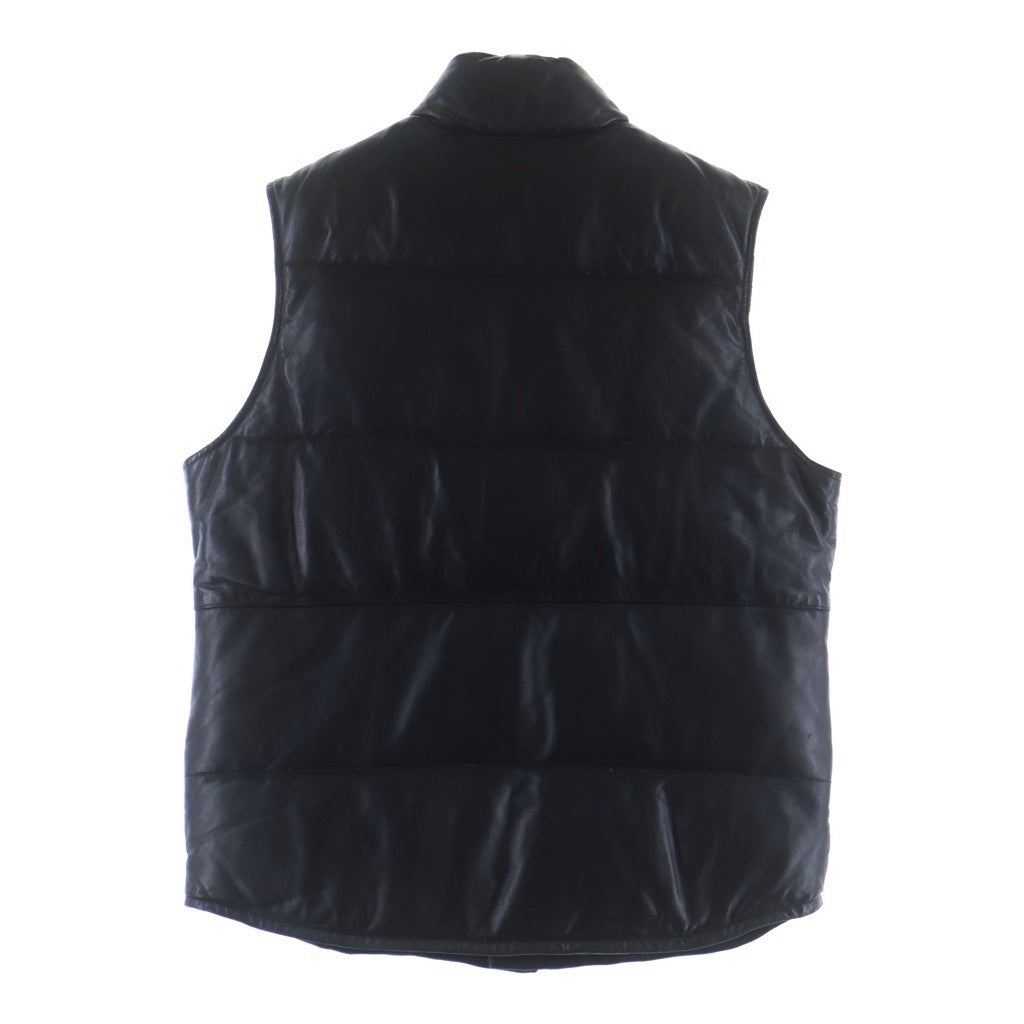 SCHOTT(ショット) シープレザー スナップ ダウン ブラック 3111015