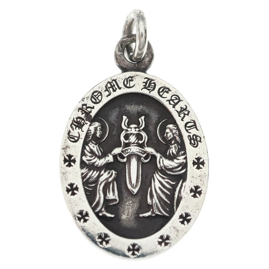 CHROME HEARTS(クロムハーツ) ANGEL MEDAL OVAL オーバルエンジェルメダル ペンダントトップ シルバー BCA207