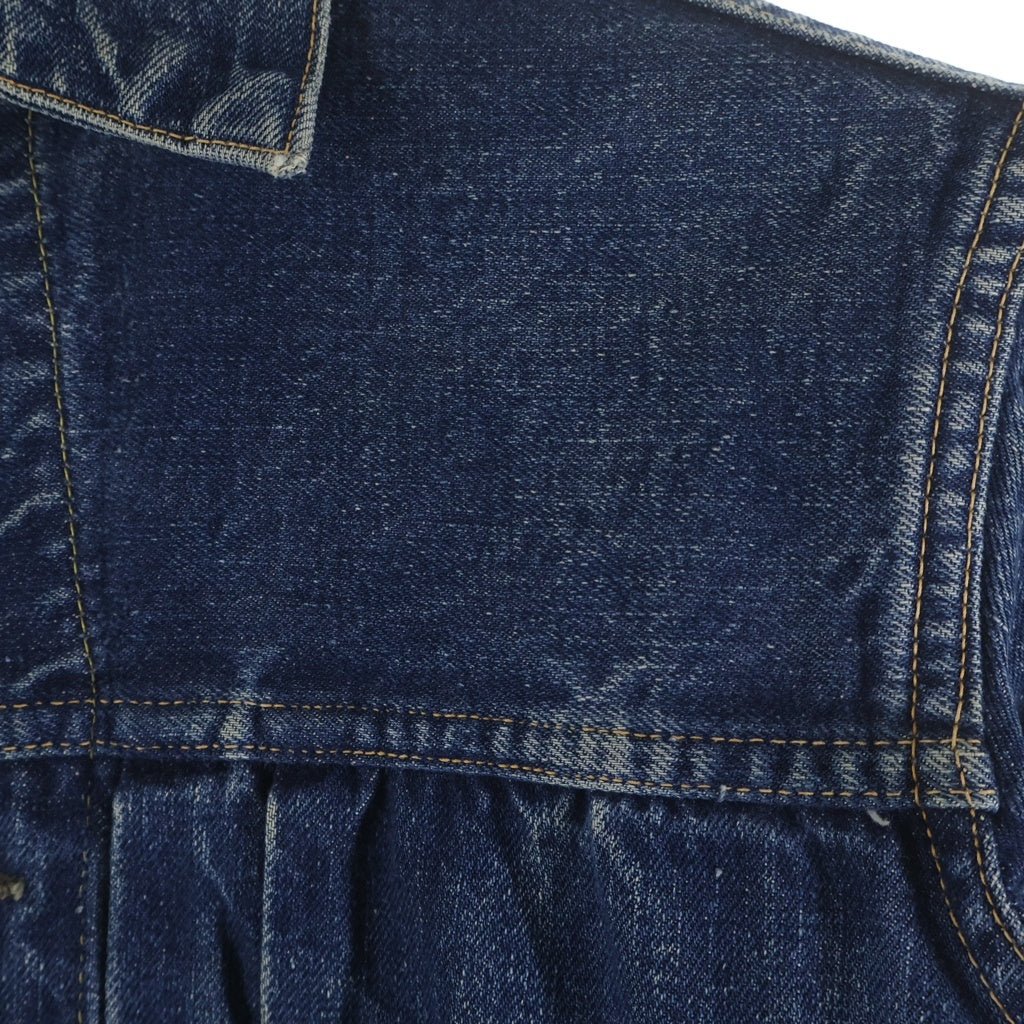 Levi's(リーバイス) 50-60S 507XX 2nd BIG E 均等V 紙パッチ レインボーステッチデニムジャケット インディゴ