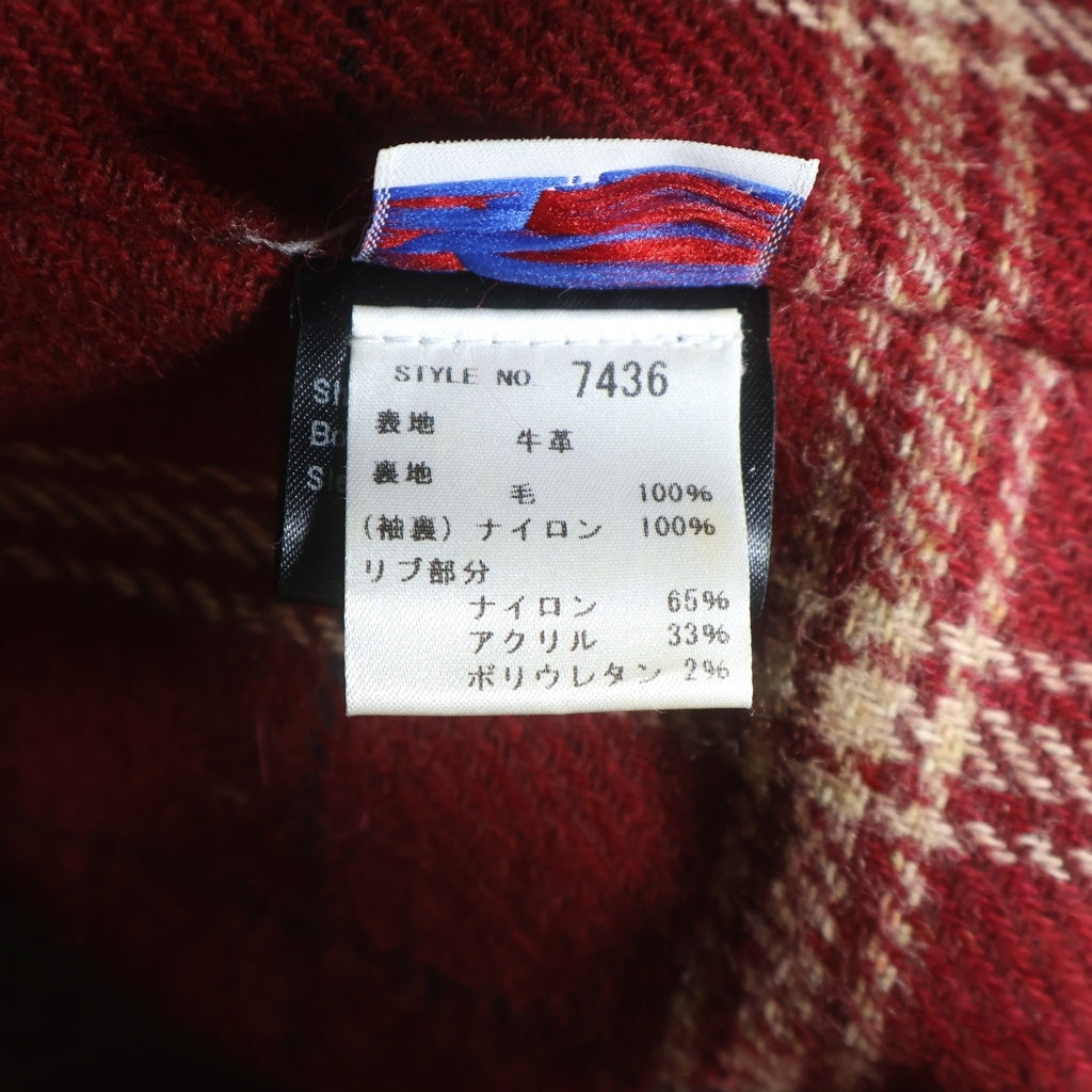 SCHOTT(ショット) 6103us ホーウィン クロムエクセルレザー シングル ジャケット ボルドー 7436