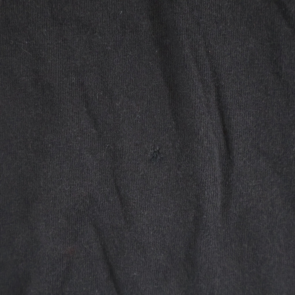 CHROME HEARTS(クロムハーツ) OLD CEMETERY CROSS L/S TEE オールド セメタリーロゴプリント クルーネック 長袖 Tシャツ カットソー ブラック