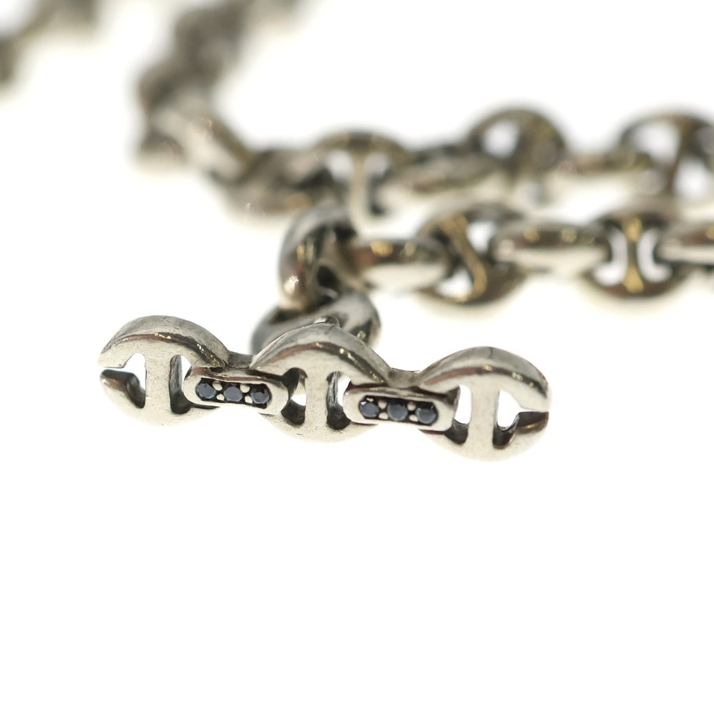 HOORSENBUHS(ホーセンブース) 23inch 5mm OPEN-LINK WALLET CHAIN オープンリンク ウォレットチェーン ブラックダイヤ シルバー HB067