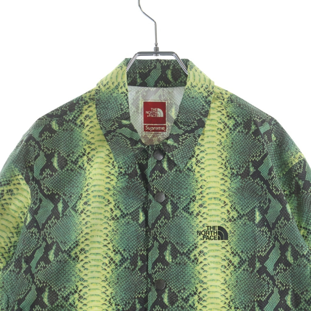SUPREME(シュプリーム) 18AW ×Snakeskin Taped Seam Coaches Jacket ザ ノースフェイス スネークスキン テープド シーム コーチジャケット グリーン NP11803I