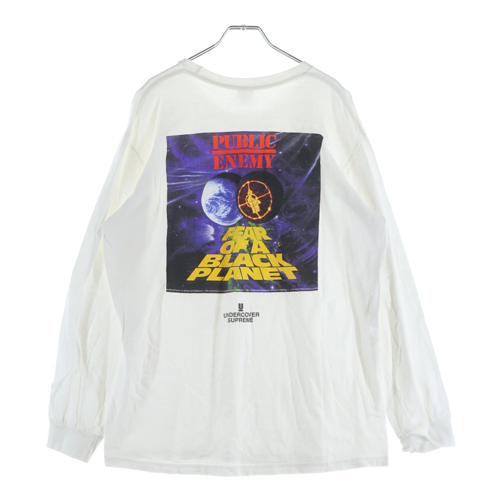 SUPREME(シュプリーム) 18SS ×アンダーカバー パブリックエネミー クルーネックロングスリーブTシャツ ホワイト
