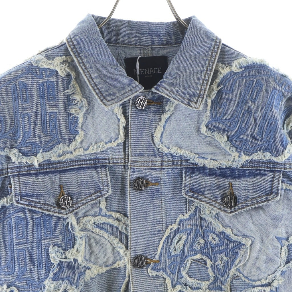 NO BRAND(ノーブランド) MENACE メナス DENIM PATCH WORK JACKET