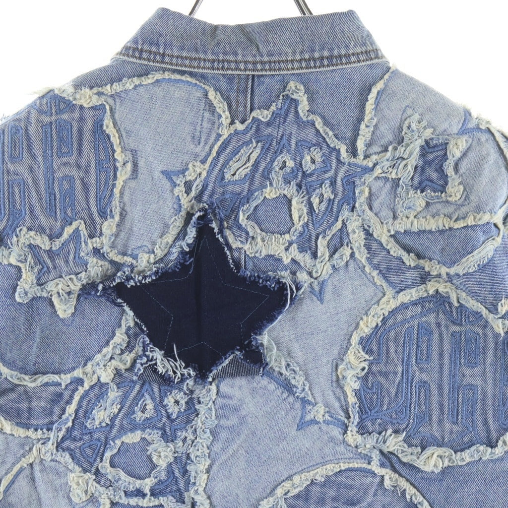 NO BRAND(ノーブランド) MENACE メナス DENIM PATCH WORK JACKET
