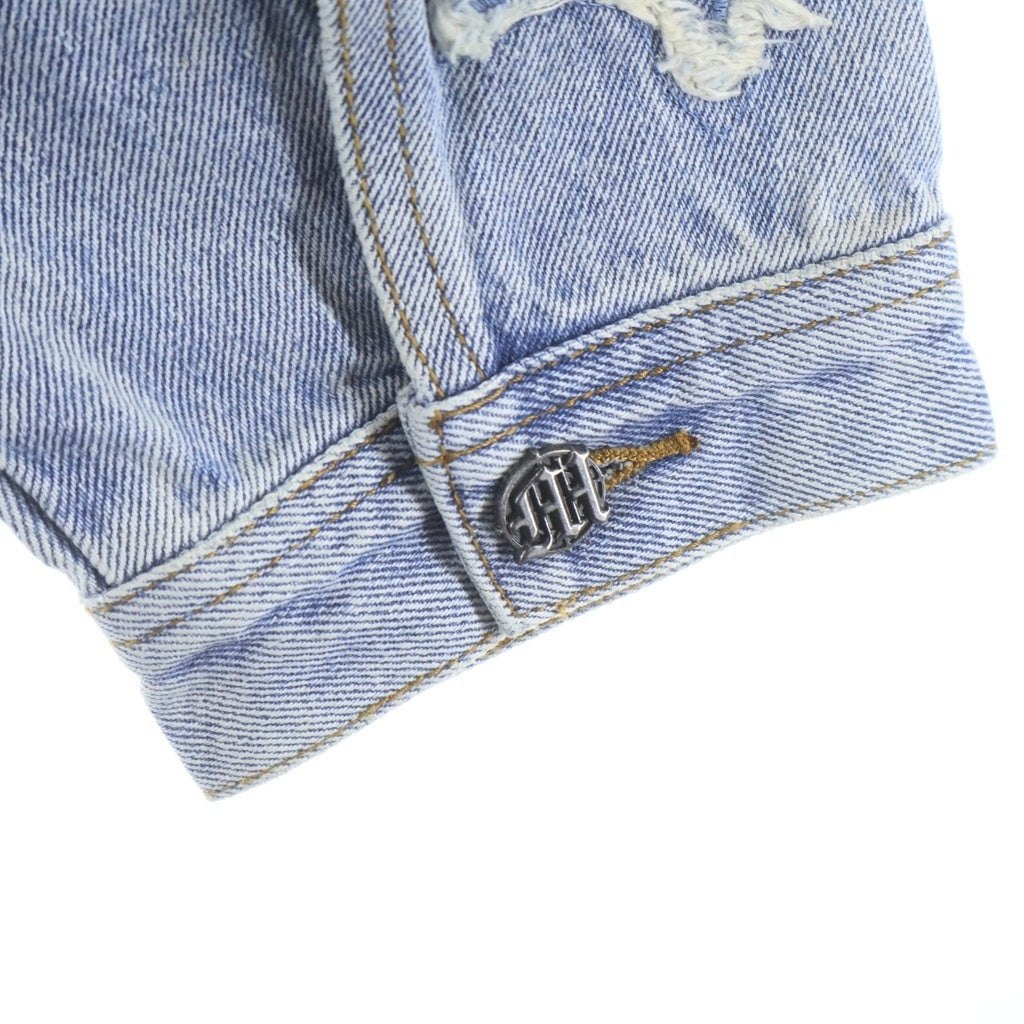 NO BRAND ノーブランド MENACE メナス DENIM PATCH WORK JACKET パッチワークデニムジャケット インディゴ NO BRAND(ノーブランド) MENACE メナス DENIM PATCH WORK JACKET
