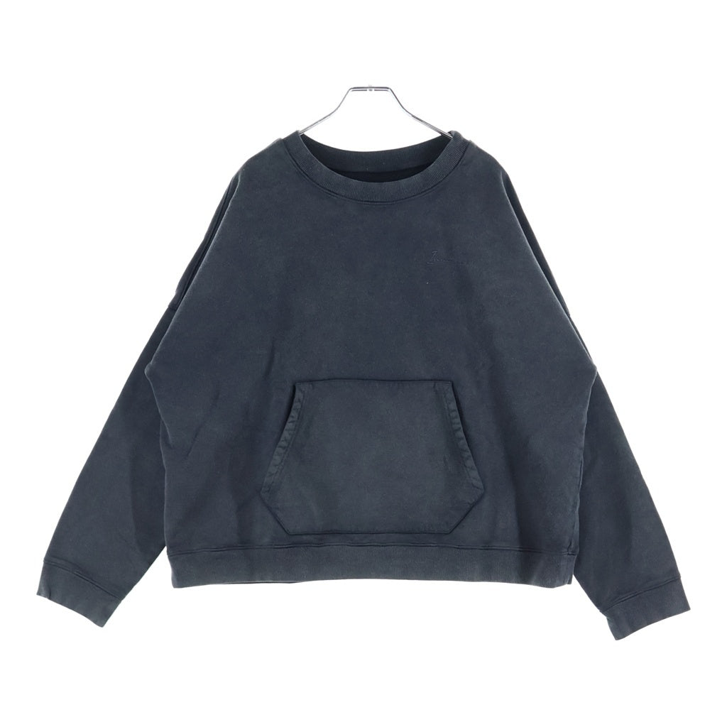 Innocence NYC(イノセンス) 22SS ワンポイントロゴ刺繍クロップドスウェットトレーナー グレー ICN-22SS-SWT002