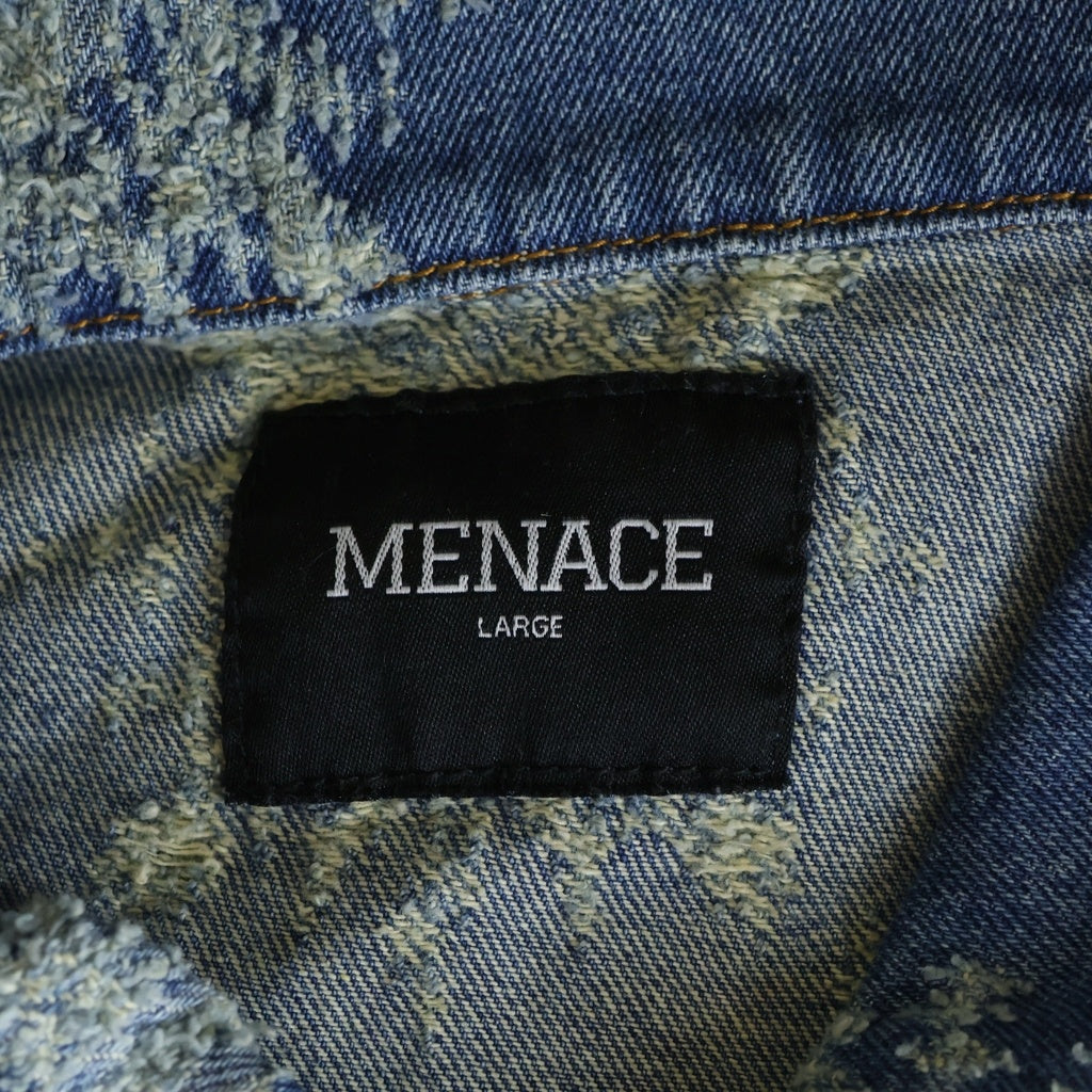 NO BRAND(ノーブランド) MENACE メナス DENIM WORK JACKET デニムジャケット インディゴ